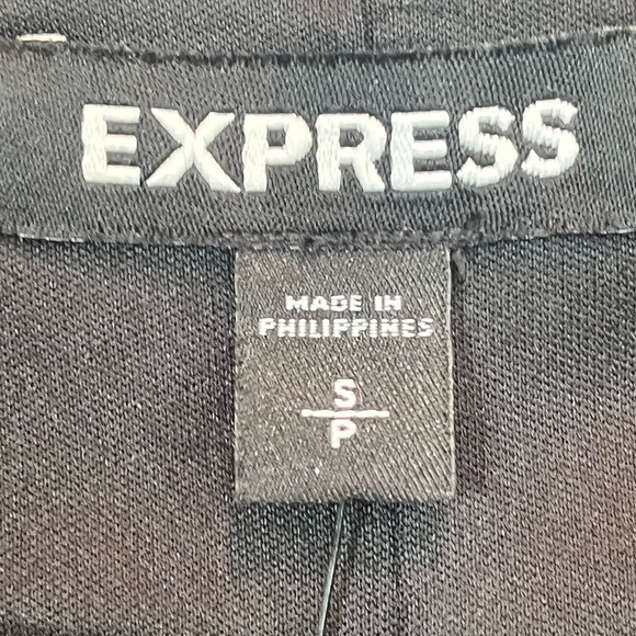 NWT Express Black 2-Piece Skirt Top Attached with O-ring Sz S Night Out V-Neck - Picture 7 of 16